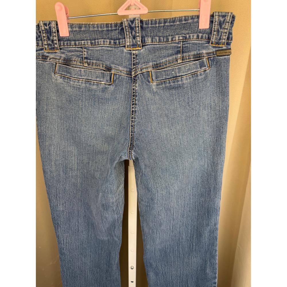 Vintage 90s Calvin Klein Jeans Women's Straight Leg Medium Wash Mid Rise 9 Y2K - Picture 4 of 10